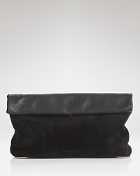 Ease the transition to evening with this mixed media clutch from See by Chloé. Crafted of suede and leather, it's our favorite way to take the textured trend out for the night. Ease the transition to evening with this mixed media clutch from See by Chloé. Crafted of suede and leather, it's our favorite way to take the textured trend out for the night.