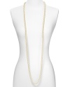 Carolee classic and powerful 10mm white simulated pearl rope necklace. Perfect to double or triple up. 72L strand.