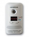 Universal Security Instruments MCND401B M Series Plug-In Carbon Monoxide and Natural Gas Alarm with 9-Volt Battery Backup