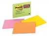 Post-it Super Sticky Notes, 8 x 6-Inches, Assorted Bright Colors, Lined, 4-Pads/Pack