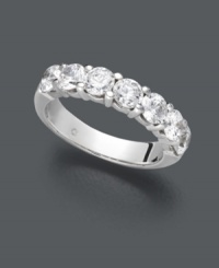Sweeten the deal by adding this spectacular wedding band to your diamond engagement ring. Seven stations of sparkling, IGI Certified, round-cut diamonds (2 ct. t.w.) shine in a 14k white gold setting. Sweeten the deal by adding this spectacular wedding band to your diamond engagement ring. Seven stations of sparkling, IGI Certified, round-cut diamonds (2 ct. t.w.) shine in a 14k white gold setting.