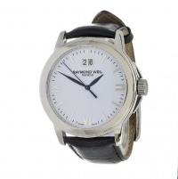 Raymond Weil Men's 5576-ST-00307 Tradition Stainless Steel Case Black Leather Strap with Crocodile Pattern Watch Raymond Weil Men's 5576-ST-00307 Tradition Stainless Steel Case Black Leather Strap with Crocodile Pattern Watch