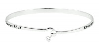 Sterling Silver Love Is Not Finding Someone You Can Live with, Its Finding Someone You Can't Live without Catch Bangle Bracelet Sterling Silver Love Is Not Finding Someone You Can Live with, Its Finding Someone You Can't Live without Catch Bangle Bracelet