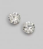 EXCLUSIVELY AT SAKS. A must-have classic design in sparkling cubic zirconia.Cubic zirconia Sterling silver Post backs Diameter, about ¼ Imported 