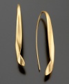 Kenneth Cole New York captures modern elegance with these stunning goldtone mixed metal earrings. Approximate drop: 2-1/2 inches.