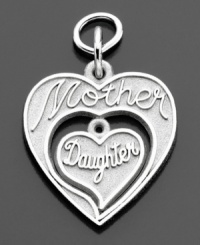 Capture the essence of a beautiful bond that can never be broken. This Mother & Daughter charm is crafted in sterling silver, by Rembrandt Charms. Approximate drop: 1 inch. Capture the essence of a beautiful bond that can never be broken. This Mother & Daughter charm is crafted in sterling silver, by Rembrandt Charms. Approximate drop: 1 inch.
