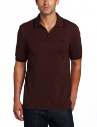 Fred Perry Men's Twisted Marl Twin Tipped Polo Shirt Fred Perry Men's Twisted Marl Twin Tipped Polo Shirt