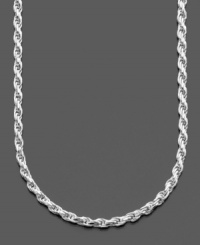 Diamond-cut sterling silver makes this versatile rope necklace by Giani Bernini the perfect finishing touch for every look. Approximate length: 20 inches. Diamond-cut sterling silver makes this versatile rope necklace by Giani Bernini the perfect finishing touch for every look. Approximate length: 20 inches.