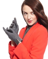 Sleek stretch gloves with a modern twist. Isotoner added special fabric fingertips to these SmarTouch gloves so your fingers stay warm while you call, text or peruse apps on your favorite touchscreen devices. Sleek stretch gloves with a modern twist. Isotoner added special fabric fingertips to these SmarTouch gloves so your fingers stay warm while you call, text or peruse apps on your favorite touchscreen devices.