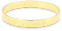 Kate Spade New York This Is The Year To Gold-Tone Engraved Bracelet Kate Spade New York This Is The Year To Gold-Tone Engraved Bracelet