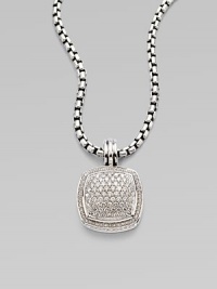 From the Albion Collection. Set in sterling silver this diamond enhancer is a dazzling peice. Diamonds, 2tcw Size, about ½L X ½ W Imported Please note: Chain sold separately. From the Albion Collection. Set in sterling silver this diamond enhancer is a dazzling peice. Diamonds, 2tcw Size, about ½L X ½ W Imported Please note: Chain sold separately.