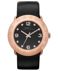 Lend a look of rosy loveliness with this Marc by Marc Jacobs watch. Lend a look of rosy loveliness with this Marc by Marc Jacobs watch.