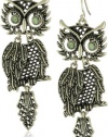 Lucky Brand Shaky Owl Earrings