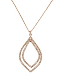 Pretty sparkly pendants. Fossil's mixed metal necklace is rose toned with clear pave crystals. It features a sparkling layered orbital pendant and a lobster claw closure. Approximate length: 22 inches + 2-inch extender. Approximate drop: 2-1/10 inches. Pretty sparkly pendants. Fossil's mixed metal necklace is rose toned with clear pave crystals. It features a sparkling layered orbital pendant and a lobster claw closure. Approximate length: 22 inches + 2-inch extender. Approximate drop: 2-1/10 inches.