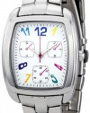 FMD White Multicolored Faux Chronograph Dial Ladies Watch ZRT8000K
