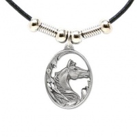 Earth Spirit Necklace - Horse Head in Oval - Earth Spirit Necklace Earth Spirit Necklace - Horse Head in Oval - Earth Spirit Necklace
