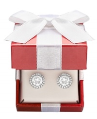 Polished to perfection. Add the finishing touch with B. Brilliant's stunning stud earrings. Crafted in round-cut cubic zirconias (2-3/4 ct. t.w.) and sterling silver. Approximate diameter: 7 mm. Polished to perfection. Add the finishing touch with B. Brilliant's stunning stud earrings. Crafted in round-cut cubic zirconias (2-3/4 ct. t.w.) and sterling silver. Approximate diameter: 7 mm.