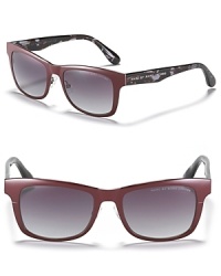 Exude perennial cool in these sleek wayfarers from MARC BY MARC JACOBS. Exude perennial cool in these sleek wayfarers from MARC BY MARC JACOBS.