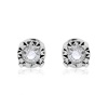 10k White Gold Diamond Accent Stud Earrings