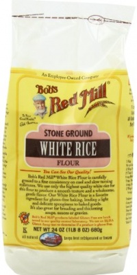 Bob's Red Mill Rice Flour White, 24-Ounce (Pack of 4) Bob's Red Mill Rice Flour White, 24-Ounce (Pack of 4)