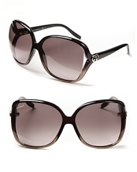 Exude A-list style with these oversized square sunnies from Gucci. Exude A-list style with these oversized square sunnies from Gucci.