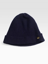 Welcome winter warmth above in the form of a chunky ribbed beanie in a soft lambswool blend.Turn-back cuff Signature metal tag 80% lambswool/20% nylon Hand wash Imported Welcome winter warmth above in the form of a chunky ribbed beanie in a soft lambswool blend.Turn-back cuff Signature metal tag 80% lambswool/20% nylon Hand wash Imported