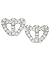 Sparkling crowns for your little princess. CRISLU's children's earrings are embellished with shimmering cubic zirconias (1/25 ct. t.w.) and set in platinum over sterling silver. Approximate diameter: 1/3 inch. Sparkling crowns for your little princess. CRISLU's children's earrings are embellished with shimmering cubic zirconias (1/25 ct. t.w.) and set in platinum over sterling silver. Approximate diameter: 1/3 inch.