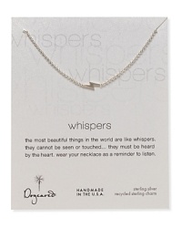 Fashion strikes: Dogeared's on-trend miniature charm necklace with a sterling silver lightning bolt. Fashion strikes: Dogeared's on-trend miniature charm necklace with a sterling silver lightning bolt.