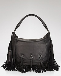 Sam Edelman delivers its latest must-have accessory with this fringed leather hobo. Intricately crafted and detailed with fringe, this carryall rises to the top of our it list. Sam Edelman delivers its latest must-have accessory with this fringed leather hobo. Intricately crafted and detailed with fringe, this carryall rises to the top of our it list.
