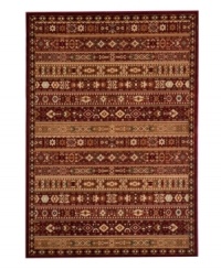 Timeless Persian-inspired designs and lush red color palette that make this Momeni rug a welcome addition to any room. Drop-stitched polypropylene creates a highly durable pile while maintaining luxurious texture and depth. Timeless Persian-inspired designs and lush red color palette that make this Momeni rug a welcome addition to any room. Drop-stitched polypropylene creates a highly durable pile while maintaining luxurious texture and depth.