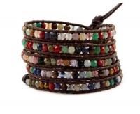 Chan Luu Stone Multi Brown Leather Wrap Bracelet Chan Luu Stone Multi Brown Leather Wrap Bracelet