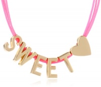 BCBGeneration Pink and Gold Plated Sweet Mini Cord Necklace, 16 BCBGeneration Pink and Gold Plated Sweet Mini Cord Necklace, 16