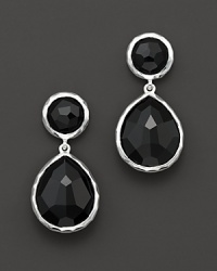 From the Silver collection, snowman earrings in sterling silver with black onyx stones. Designed by Ippolita. From the Silver collection, snowman earrings in sterling silver with black onyx stones. Designed by Ippolita.