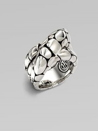 From the Kali Collection. A textured style with a twisted design. Sterling silverWidth, about ½Imported
