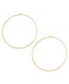 A classic touch. Studio Silver's endless hoop earrings, set in 18k gold over sterling silver, offer a timeless look that's quite elegant. Approximate diameter: 2-1/4 inches.