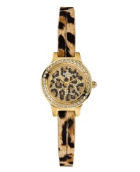 Animal magnetism waves through this attractive watch by GUESS. Animal magnetism waves through this attractive watch by GUESS.