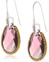 Sterling Silver Swarovski Crystal Oval Drop Earrings