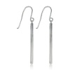 Sterling Silver Linear Stick Drop Earrings