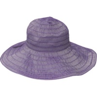 San Diego Hat Company Women's Packable Ribbon Sun Hat, Purple, One Size San Diego Hat Company Women's Packable Ribbon Sun Hat, Purple, One Size