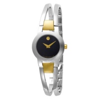 Movado Women's 604760 Amorosa Two-Tone Stainless Steel Bangle Bracelet Watch Movado Women's 604760 Amorosa Two-Tone Stainless Steel Bangle Bracelet Watch