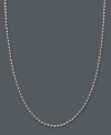 The perfect complement to your favorite pendant -- this style is chic enough to be worn alone, too. Giani Bernini necklace features a shot bead chain in sterling silver. Approximate length: 18 inches.