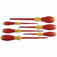 Wiha 32092 Slotted And Phillips Insulated Screwdriver Set, 1000 Volt, 6 Piece Wiha 32092 Slotted And Phillips Insulated Screwdriver Set, 1000 Volt, 6 Piece
