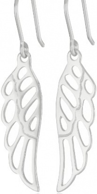 Sterling Silver Angel Wing Drop Earrings Sterling Silver Angel Wing Drop Earrings