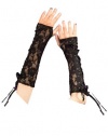 Black Lace Gloves Fingerless Gloves Gothic Arm Warmers Glovelettes