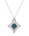 Effy Jewlery DiVersa Blue and White Diamond Pendant, 1.07 TCW
