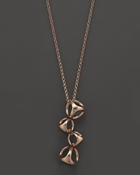 Di MODOLO's signature shape takes form in gleaming rosegold plating on this modern necklace. Di MODOLO's signature shape takes form in gleaming rosegold plating on this modern necklace.