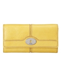 With bright colors and subtle stitching details, the Maddox will hold your financial essentials in elegant style. With bright colors and subtle stitching details, the Maddox will hold your financial essentials in elegant style.