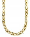 Drops of golden sun. This elegant link necklace from Vince Camuto features oblong links crafted in gold tone mixed metal. Approximate length: 30 inches.