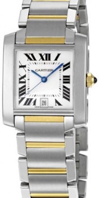 Cartier Men's W51005Q4 Tank Francaise Automatic Stainless Steel and 18K Gold Watch Cartier Men's W51005Q4 Tank Francaise Automatic Stainless Steel and 18K Gold Watch