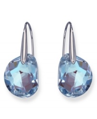 Crystal-clear elegance. Radiant galet crystals hang from rhodium-plated mixed metal to create Swarovski's dramatic drop earrings. Approximate drop: 1-1/4 inch. Crystal-clear elegance. Radiant galet crystals hang from rhodium-plated mixed metal to create Swarovski's dramatic drop earrings. Approximate drop: 1-1/4 inch.